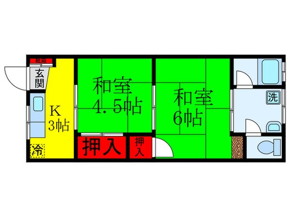 神光マンションの物件間取画像